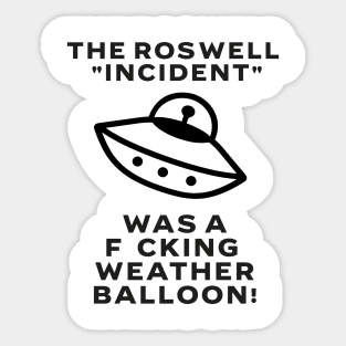 Roswell UFO Sticker